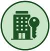 Real estate investment icon